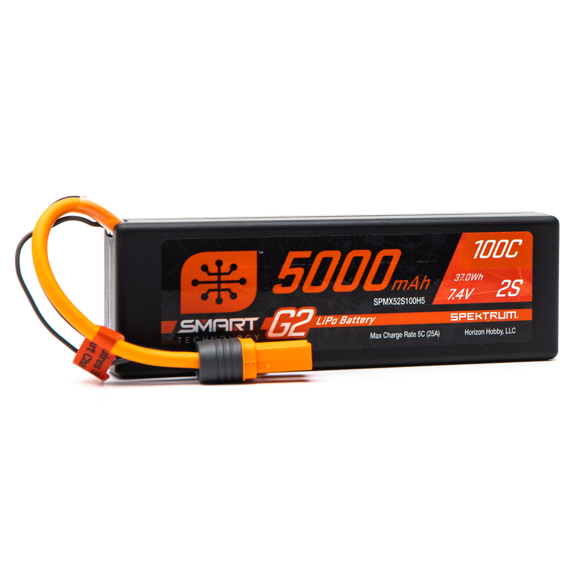 Spektrum Accessories 7.4V 5000mAh 2S 100C Smart G2 Hardcase LiPo