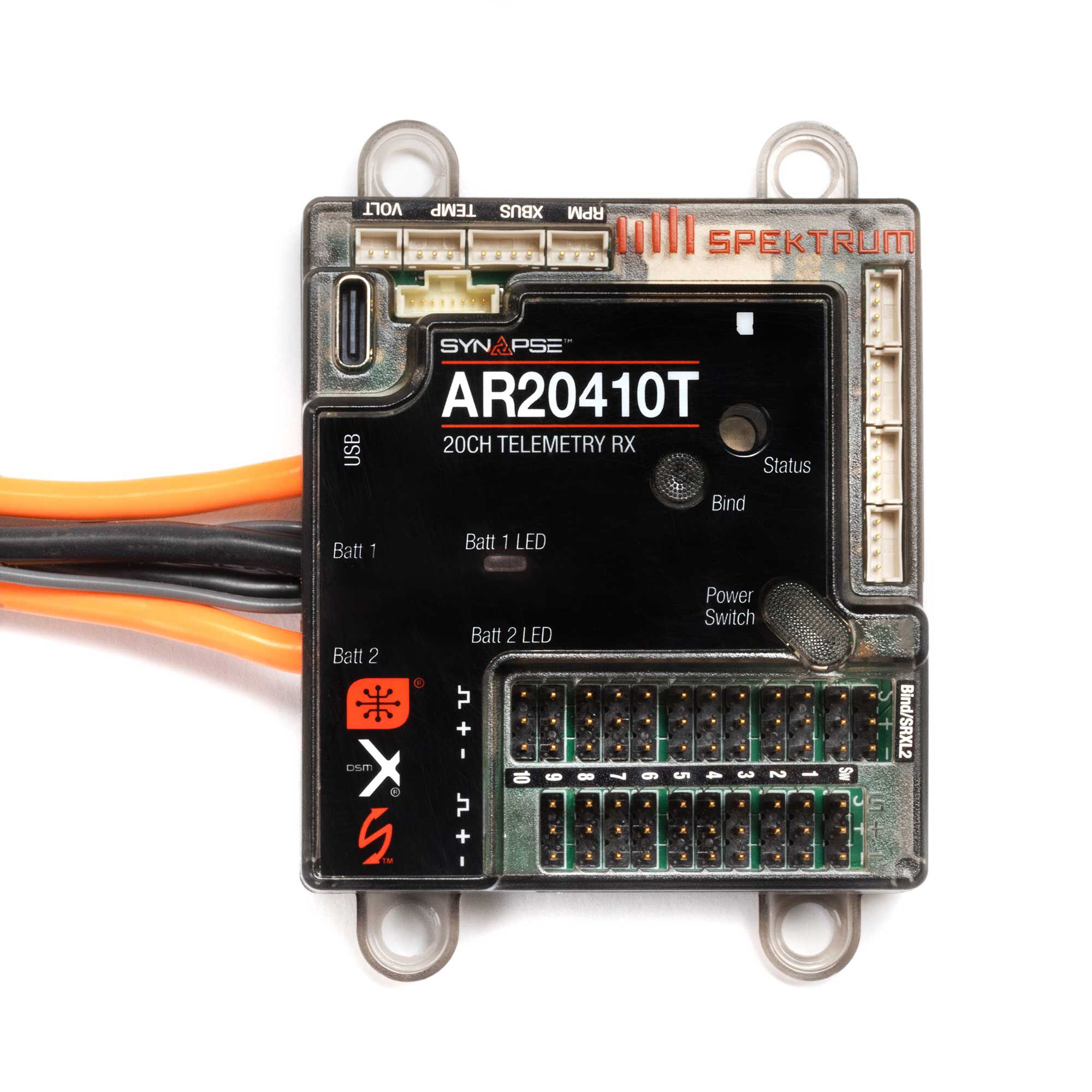 Spektrum AR20410T 20-Channel PowerSafe Telemetry Receiver | Spektrum