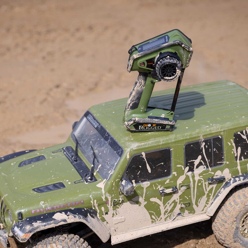 DX6 Rugged 6-Channel DSMR Transmitter Only, Green | Spektrum