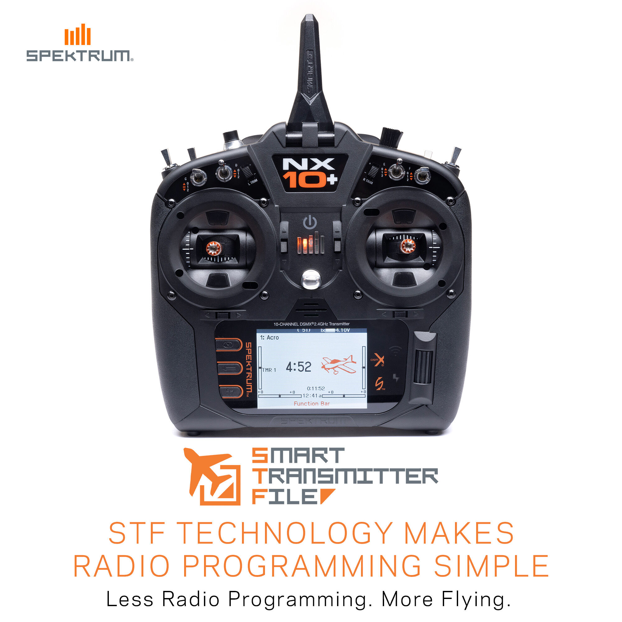NX10+ 20-Channel DSMX Transmitter Only | Spektrum