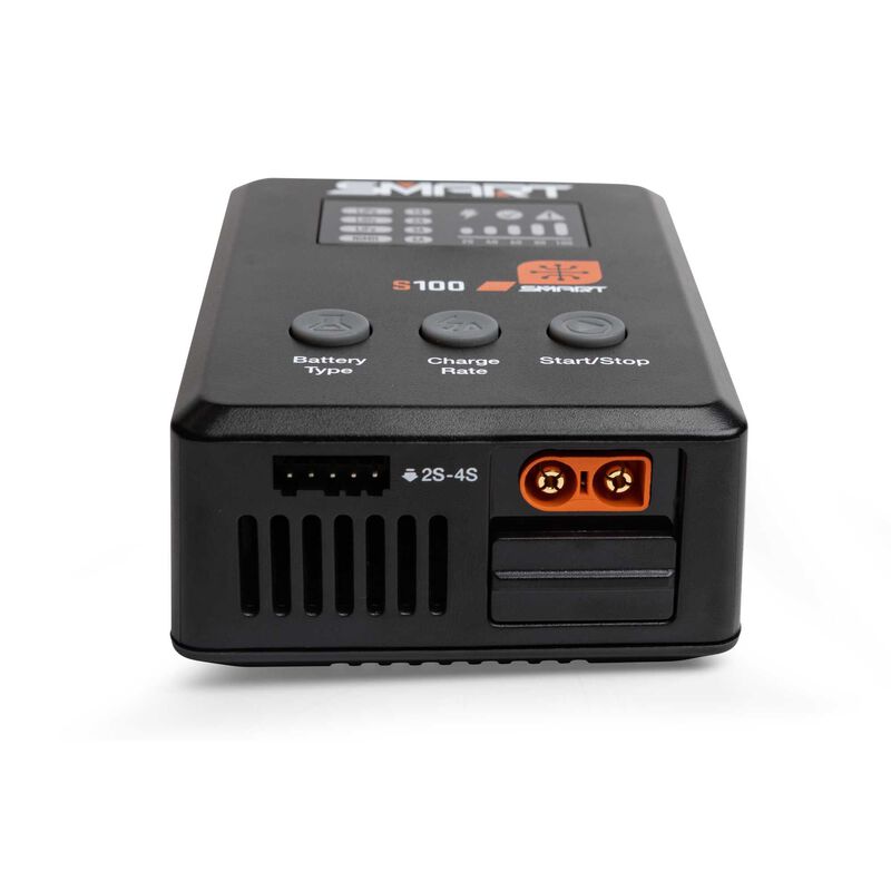 Smart Powerstage Surface Bundle: 5000mAh 2S 50C LiPo Battery (IC5) / 100W  S100 Charger | Spektrum