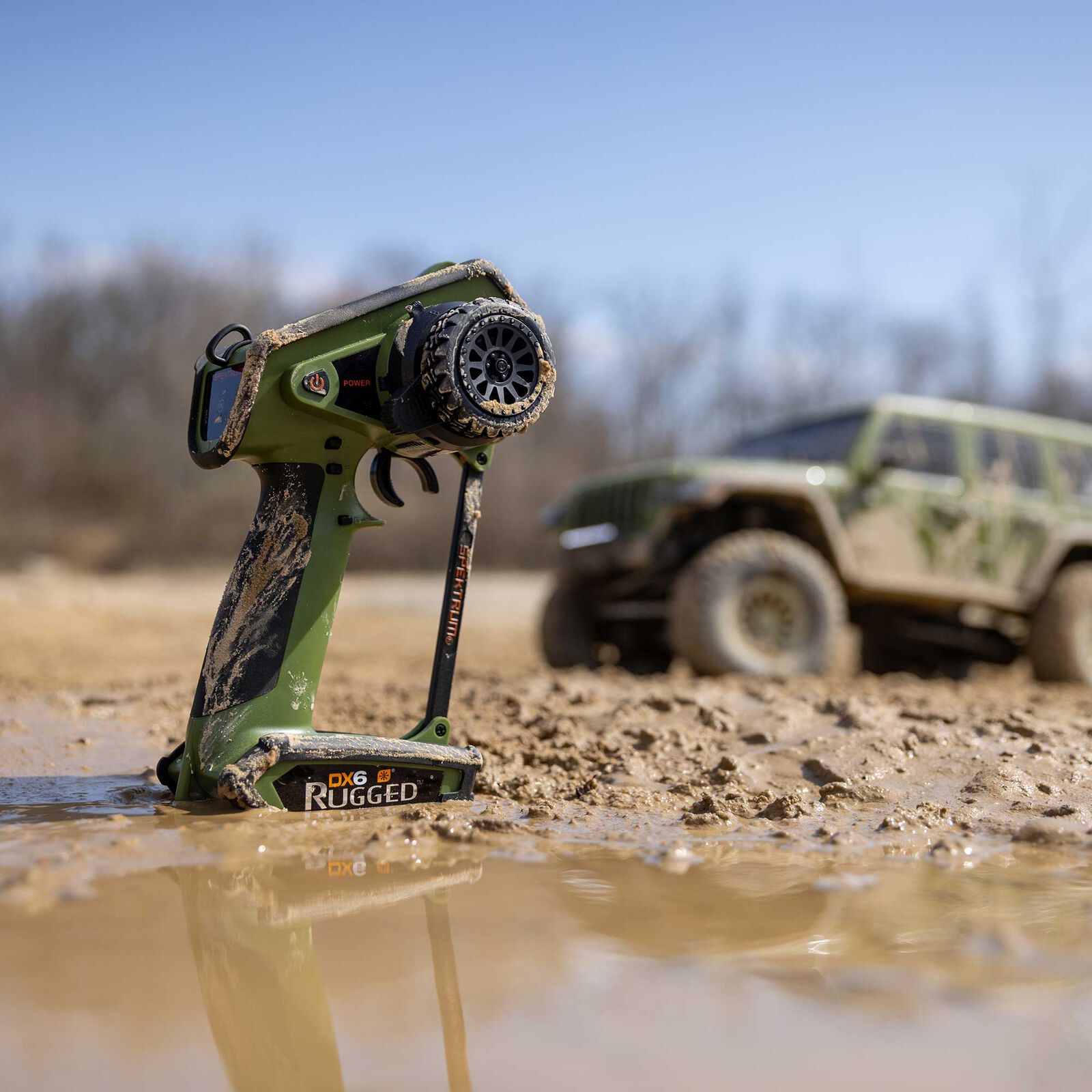 DX6 Rugged 6-Channel DSMR Transmitter Only, Green | Spektrum