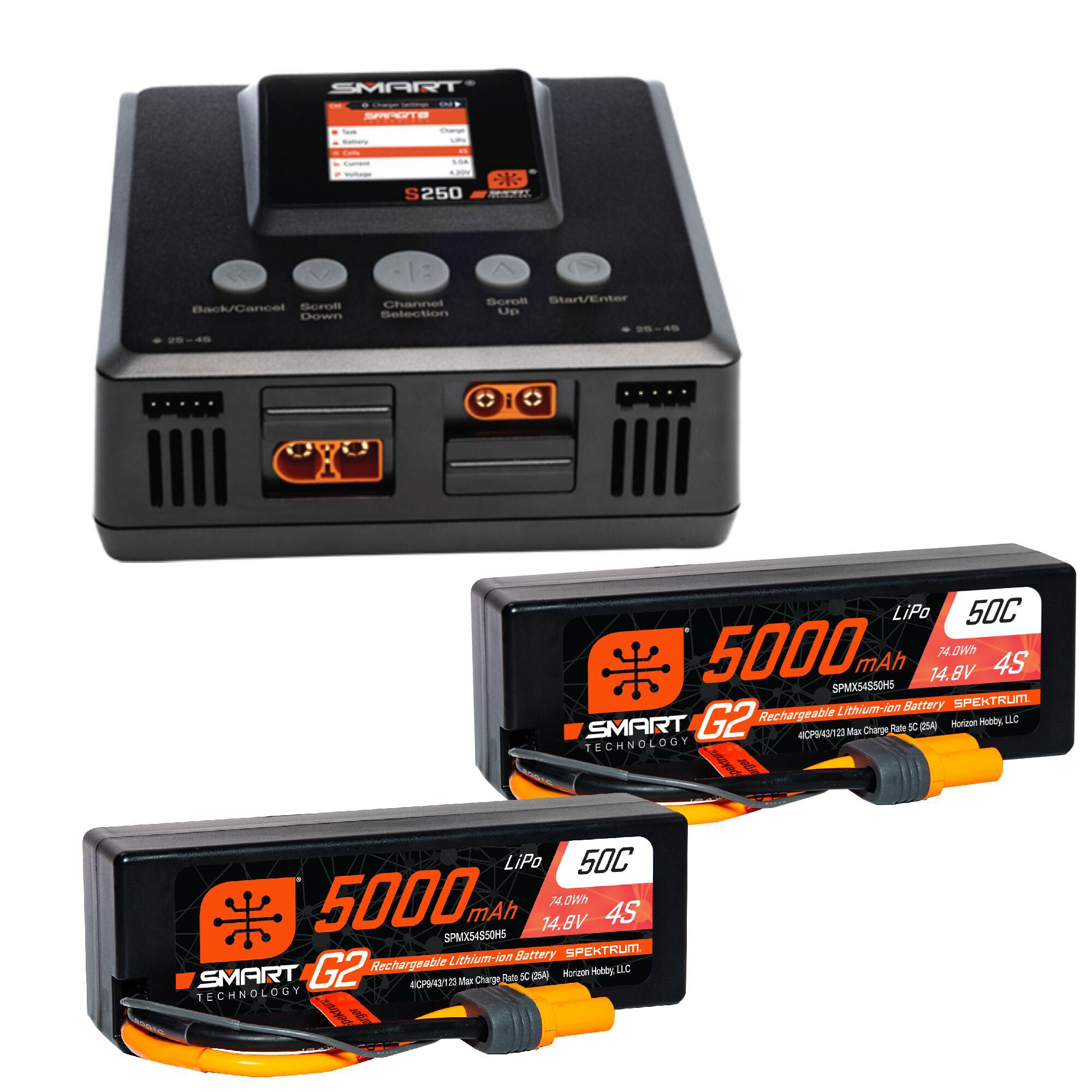 Smart Powerstage 8S Surface Bundle: (2) G2 5000mAh 4S LiPo IC5