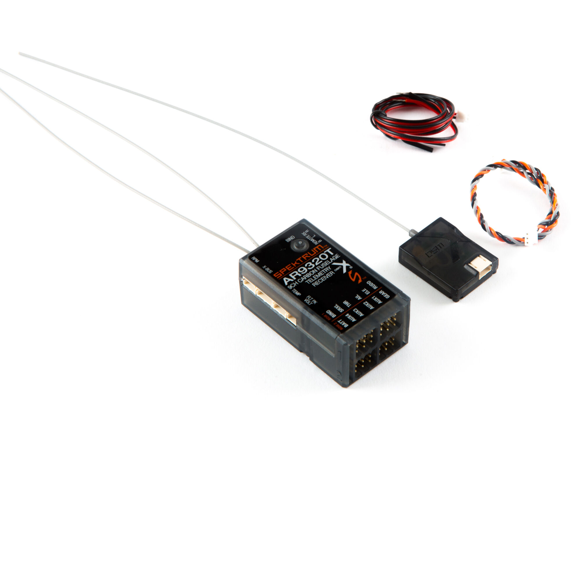 AR9320T 9-Channel Carbon Fuse Telemetry Receiver | Spektrum
