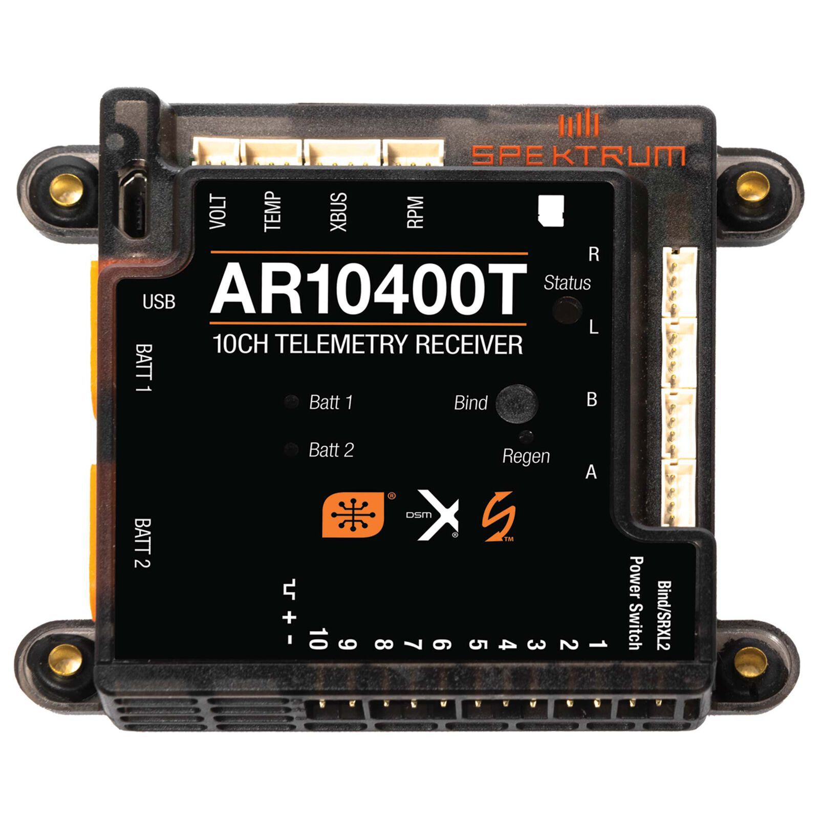 Spektrum NX10 10-Channel DSMX Transmitter with AR10400T PowerSafe