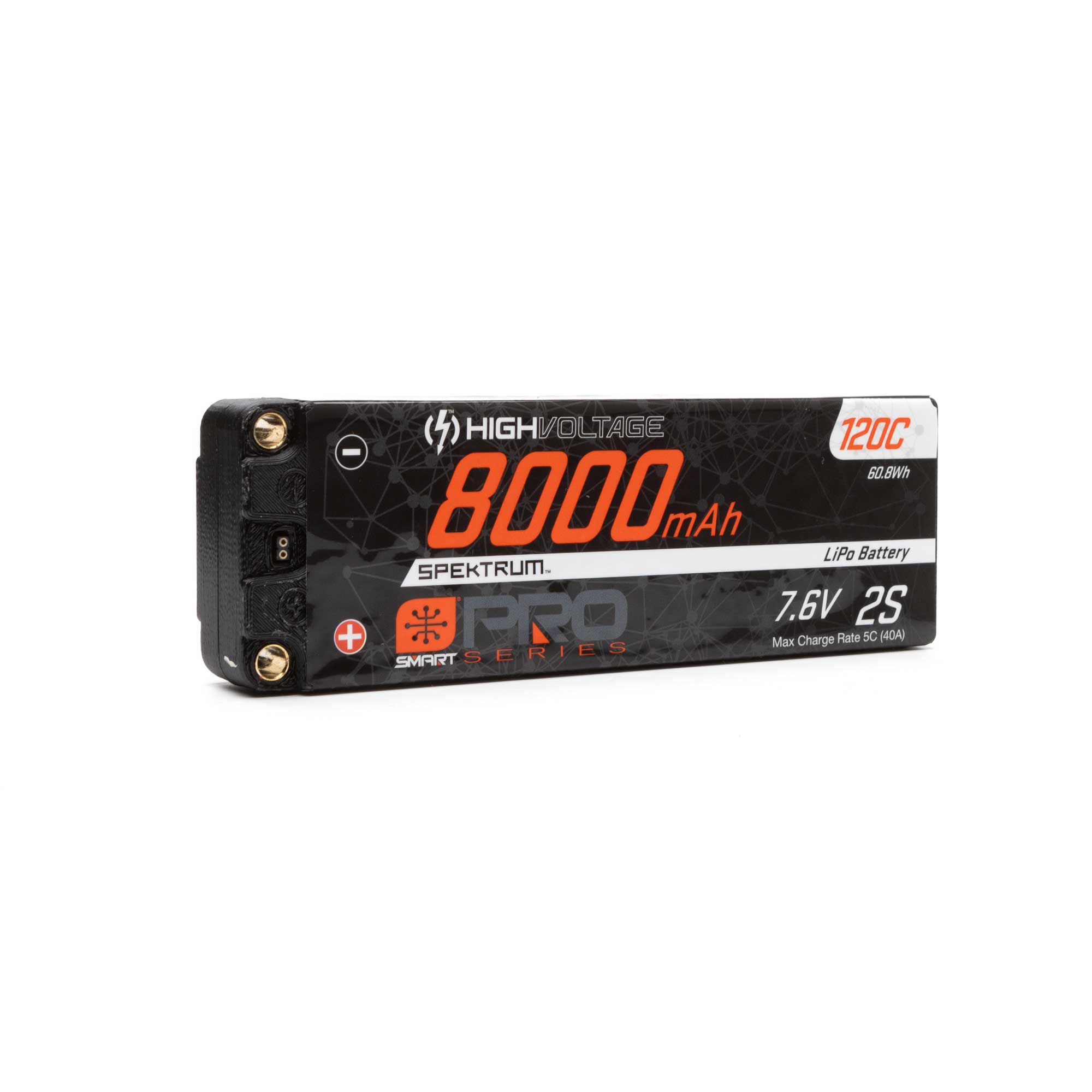 Spektrum 7.6V 8000mAh 2S 120C Smart Pro Race Hardcase LiHV Battery