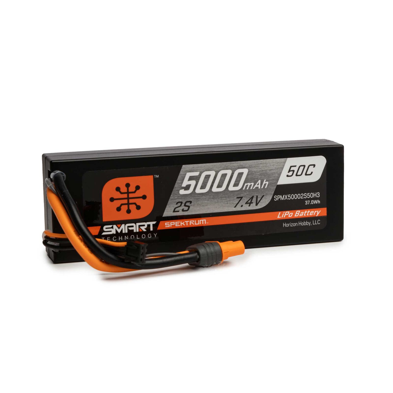 Batería LiPo Smart 7.4V 5000mAh 2S 30C Con Conector IC3 – Marca Spektrum – Para Modelismo RC Y Drones – Alta Calidad