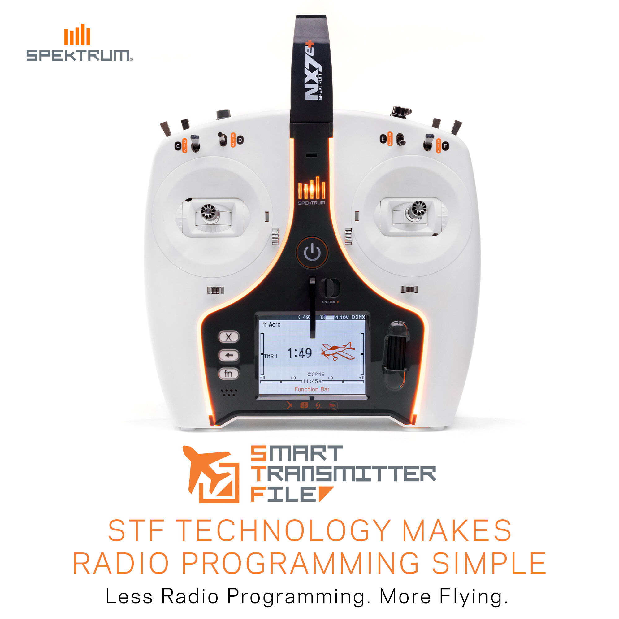NX7e+ 14-Channel DSMX Transmitter Only | Spektrum