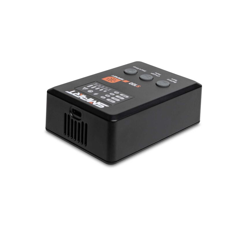 spektrum 2s usb c lipo battery charger Smart Powerstage Surface Bundle: 810mAh 2S 50C LiPo Battery (IC2) / S100  Charger / 65W Power Supply / Adapter
