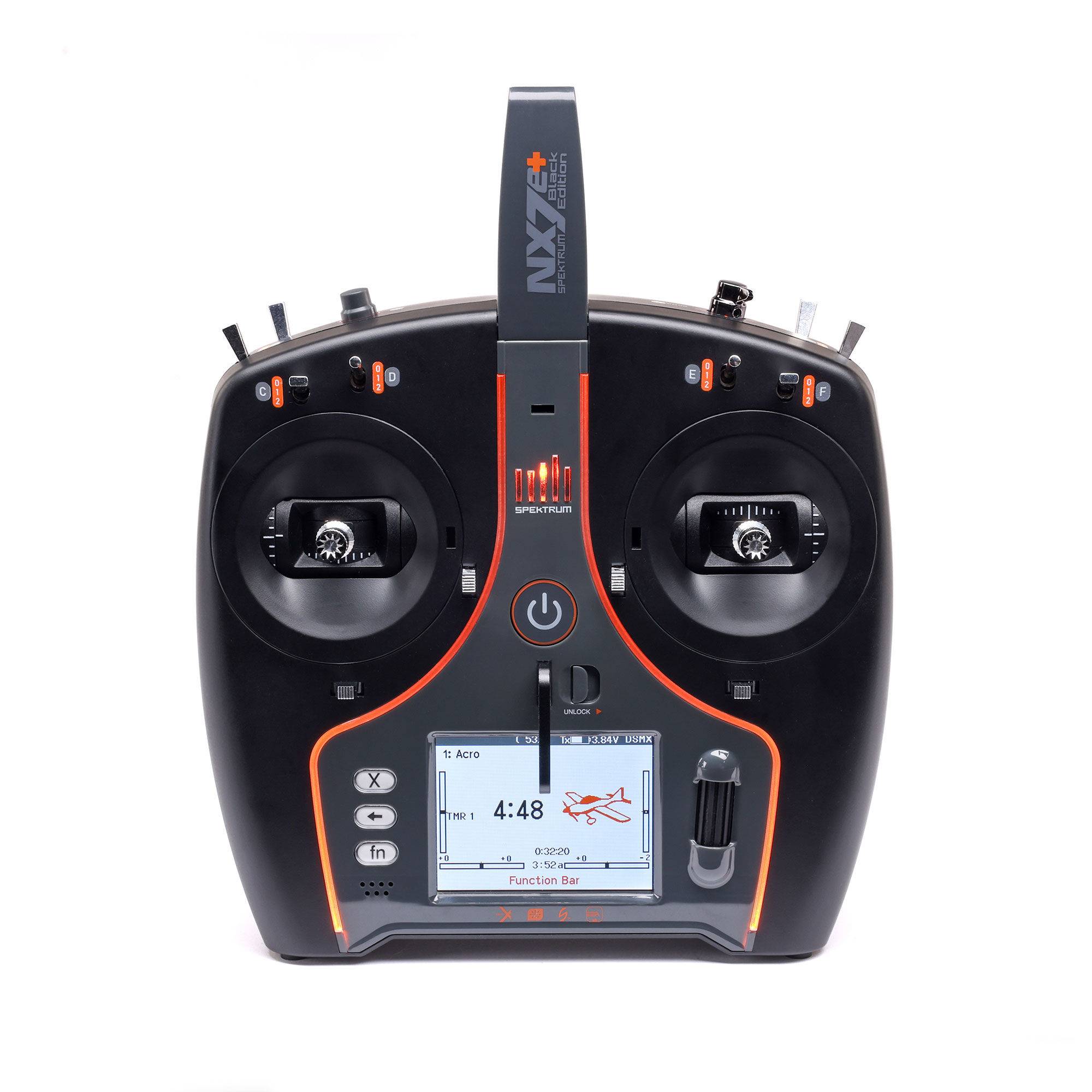 アンノーウン NX7e+ 14-Channel DSMX Transmitter Only, Black Edition | Spektrum
