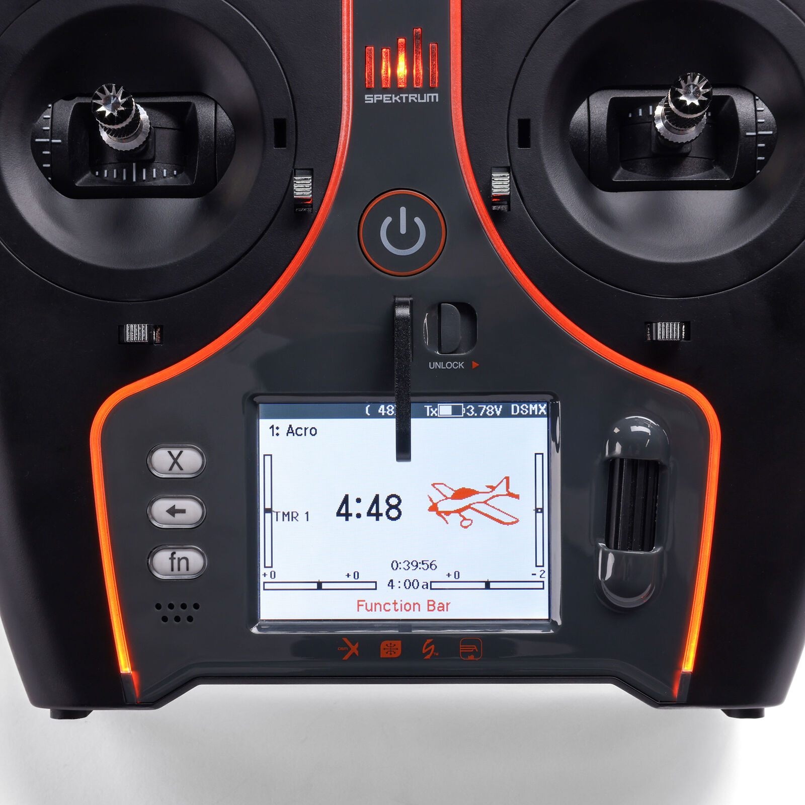 Spektrum NX7e+ 14-Channel DSMX Transmitter Only, Black Edition | Spektrum