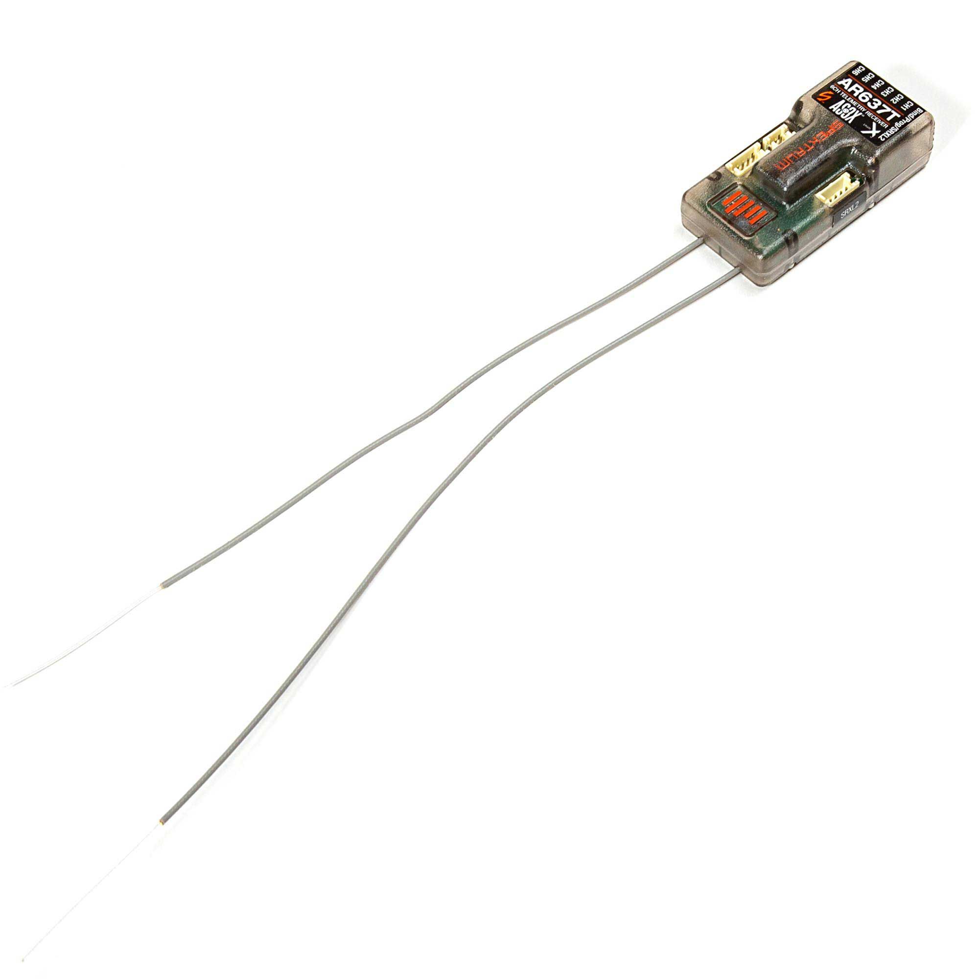 AR637T DSMX 6-Channel AS3X & SAFE Telemetry Receiver | Spektrum