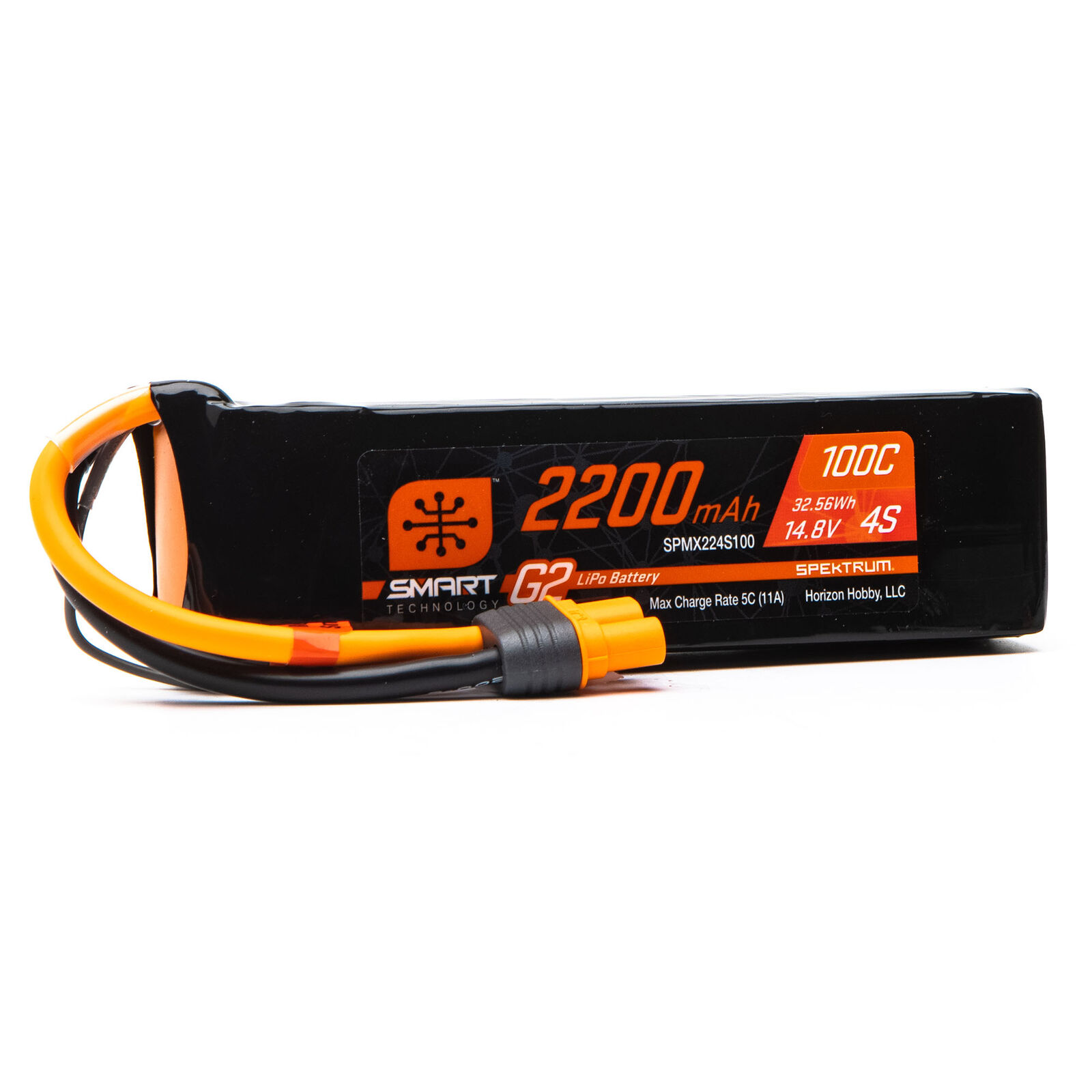 14.8V 2200mAh 4S 100C Smart G2 LiPo Battery: IC3