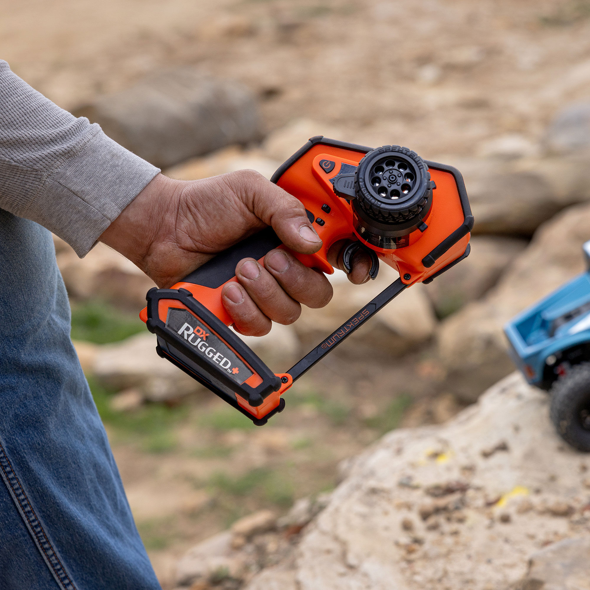 DX Rugged+ 12-Channel DSMR+ Transmitter, Orange | Spektrum