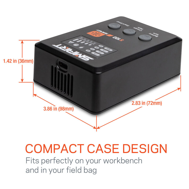 Smart Powerstage Surface Bundle: 810mAh 2S 50C LiPo Battery (IC2) / S100  Charger / 65W Power Supply / Adapter
