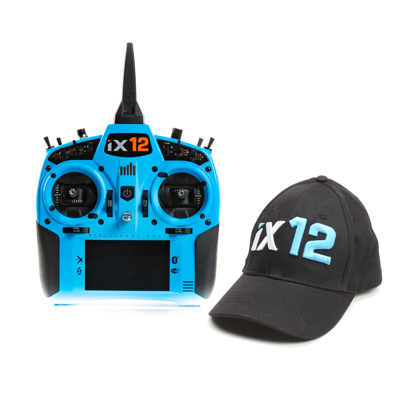 Spektrum iX12 12-Channel DSMX Transmitter Only, Light Blue | Spektrum