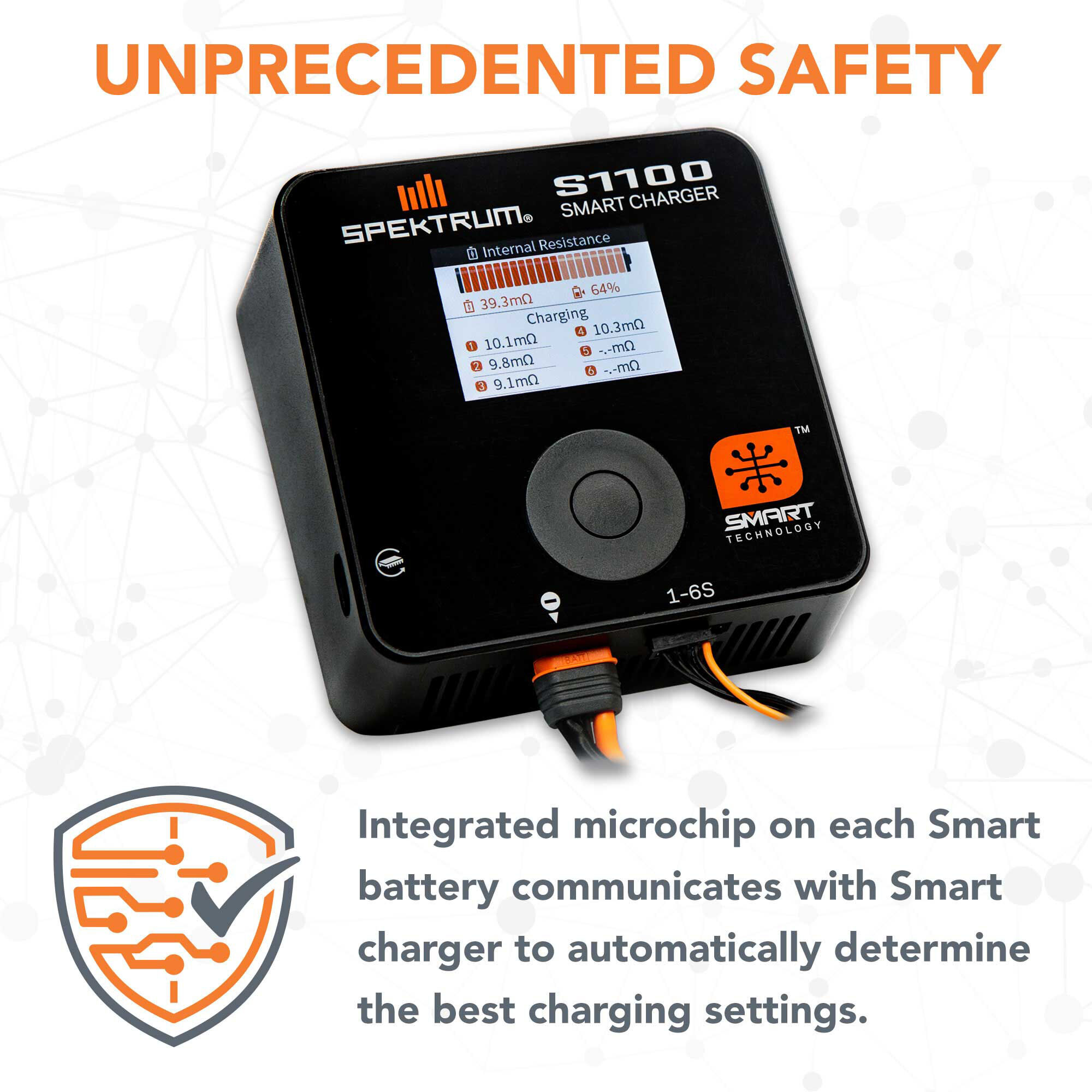 S1100 AC Smart Charger, 1x100W | Spektrum