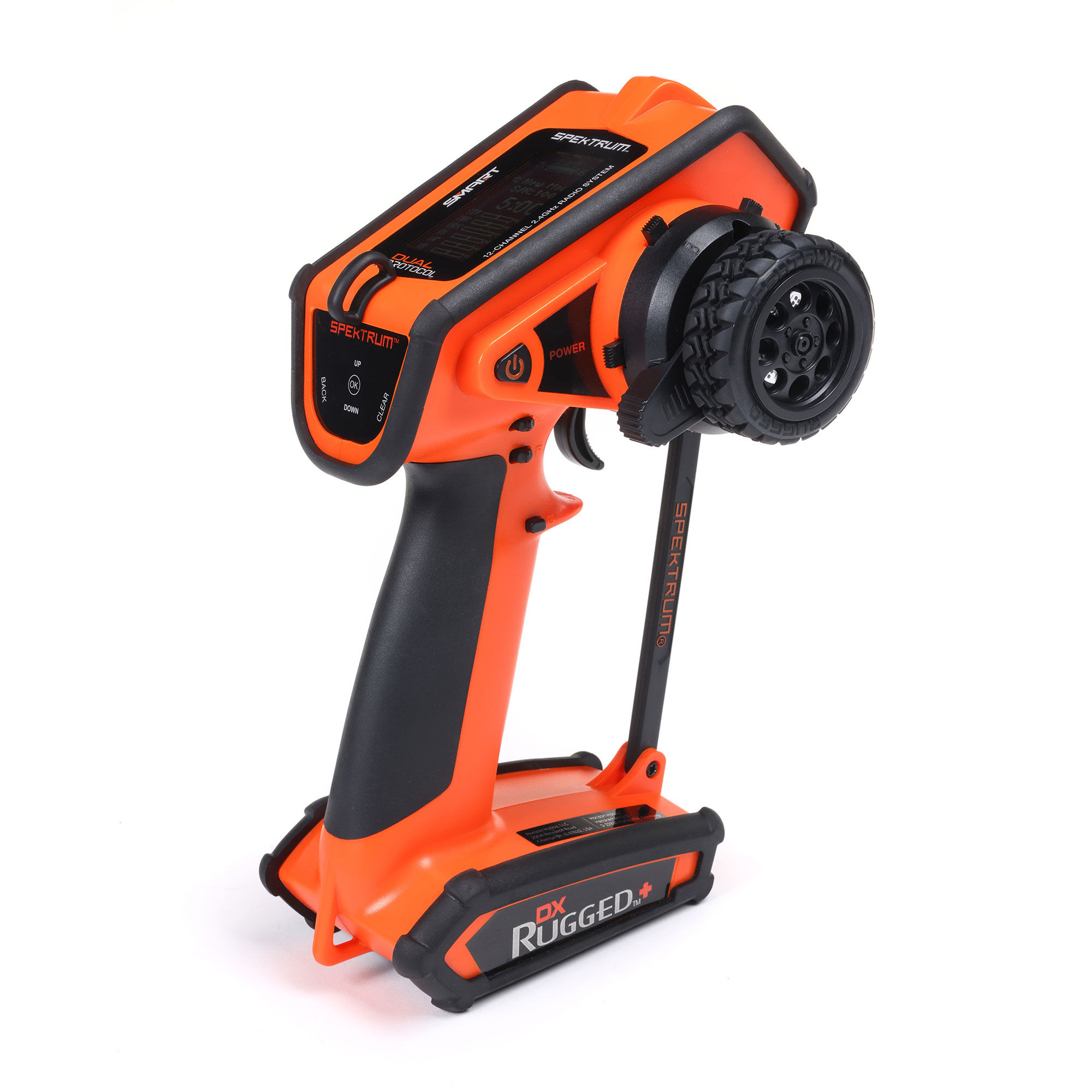 Spektrum RC DX5 Rugged プロポ レシーバー3つ付き Spektrum DX Rugged+ 12-Channel DSMR+ Transmitter, Orange | Spektrum