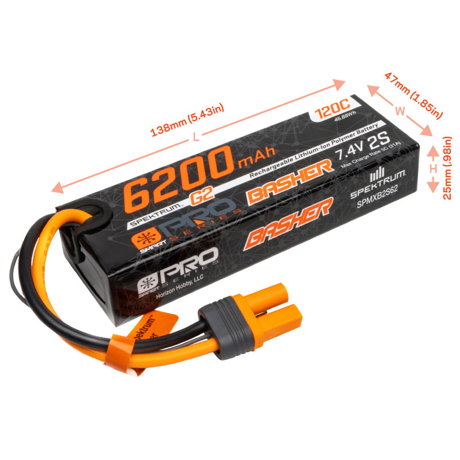 LiPo 2000 2S 7.4v Battery Pack