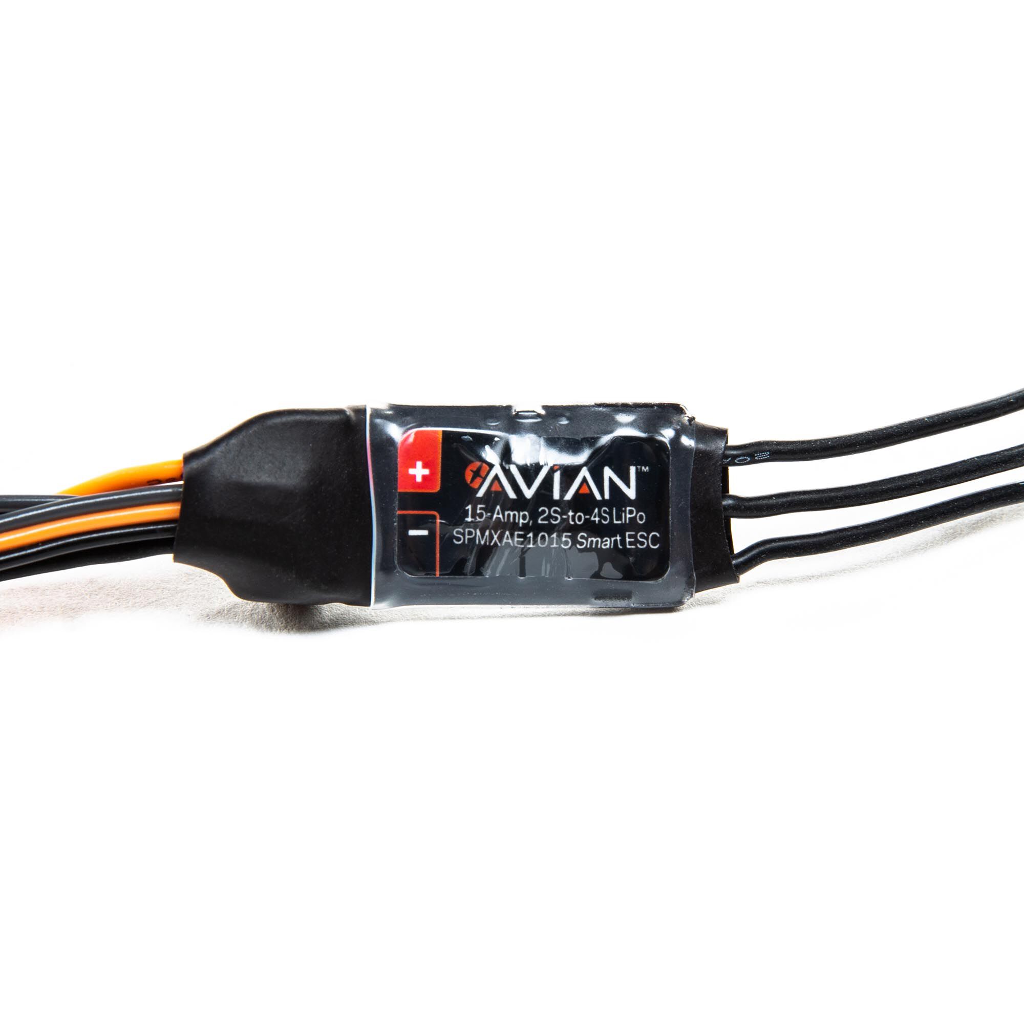 thumbnail image 2 of Spektrum Avian 15A Smart Lite Brushless ESC - 2S-4S, IC2 Connector For RC Planes 2 of 12