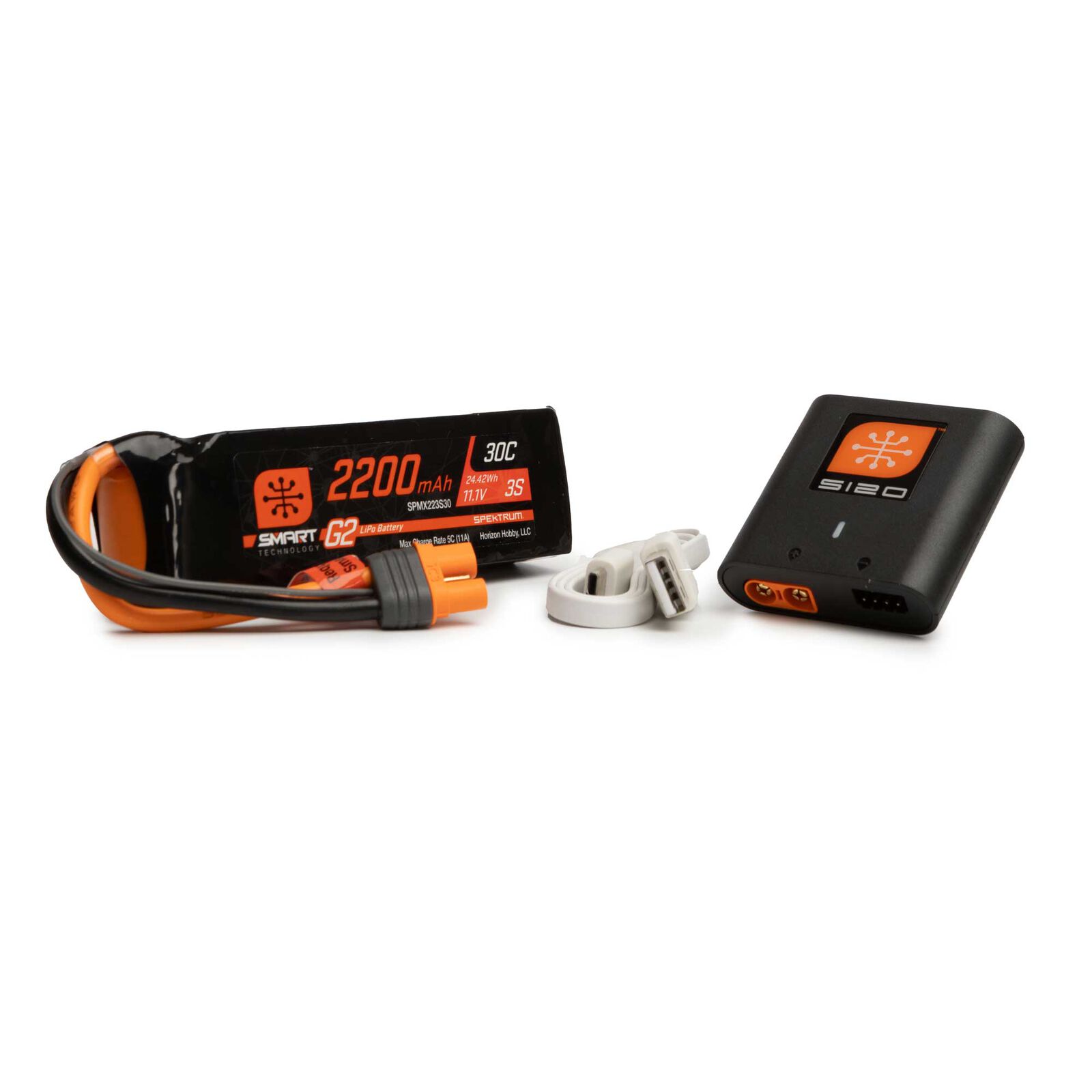 Smart Powerstage Air Bundle 2200mAh 3S G2 LiPo Battery / S120 Charger Spektrum