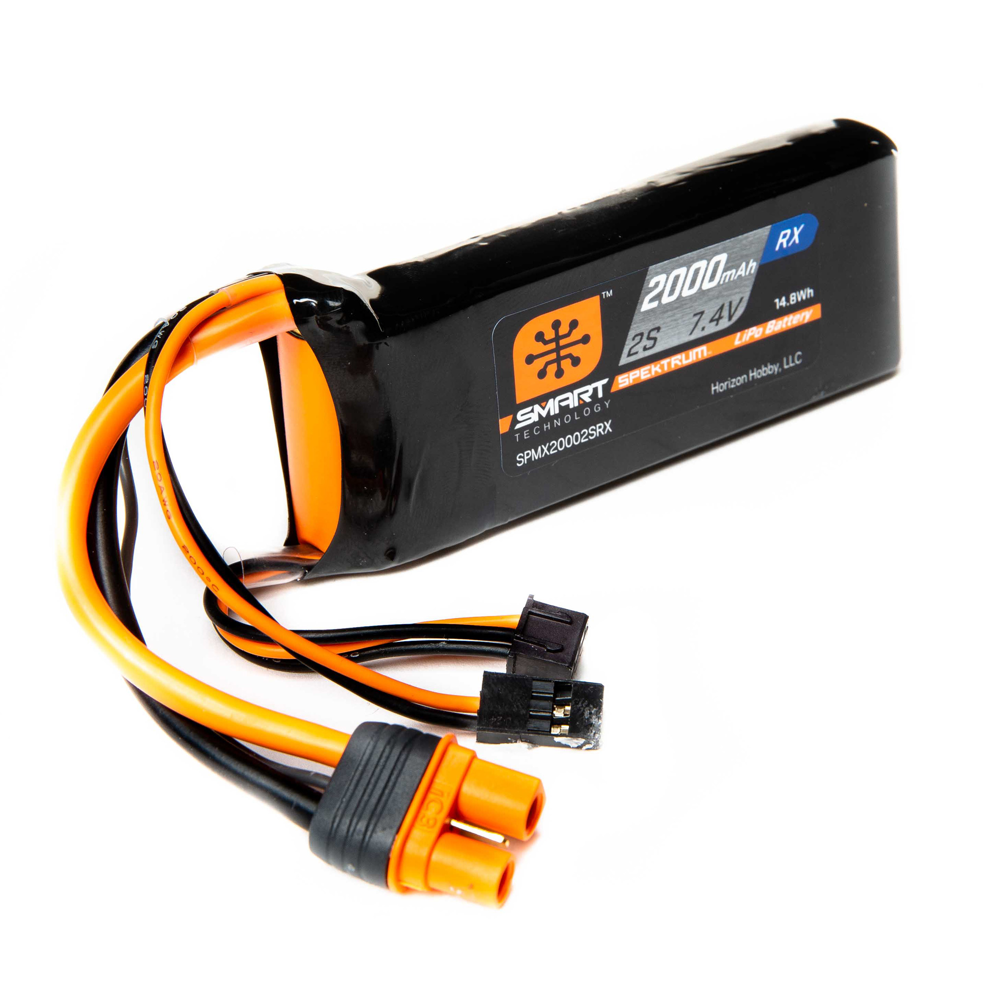 Batteries LiPo 7,4V 2000mAh – Lot De 2 Avec Chargeur USB – Prise SM-3P – Pour Voitures RC DE43, DE60, Huina 1575, Etc. - 4