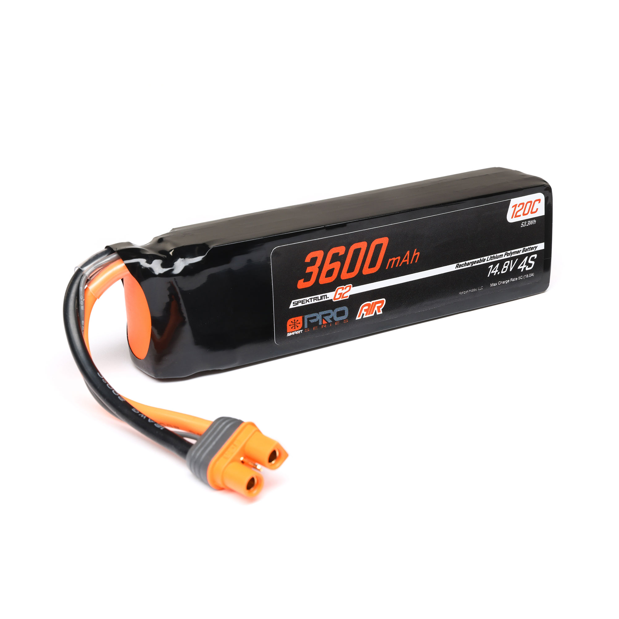 14.8V 3600mAh 4S 120C Smart G2 Pro Air LiPo Battery: IC3 | Spektrum