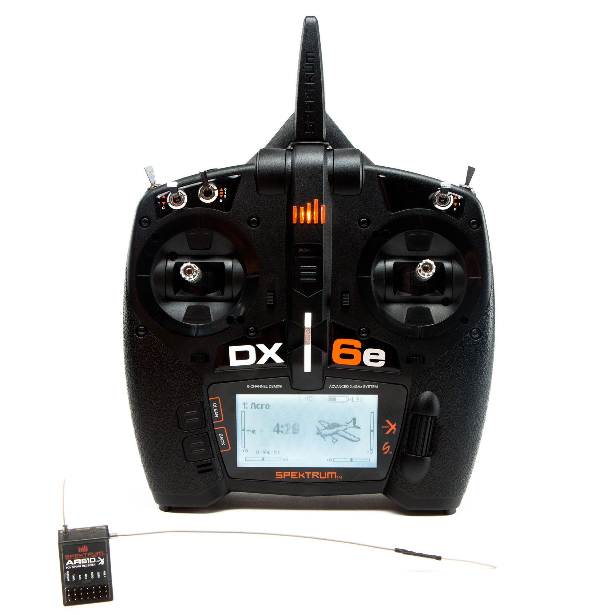 Spektrum DX6e 6-Channel DSMX Transmitter with AR610 | Spektrum