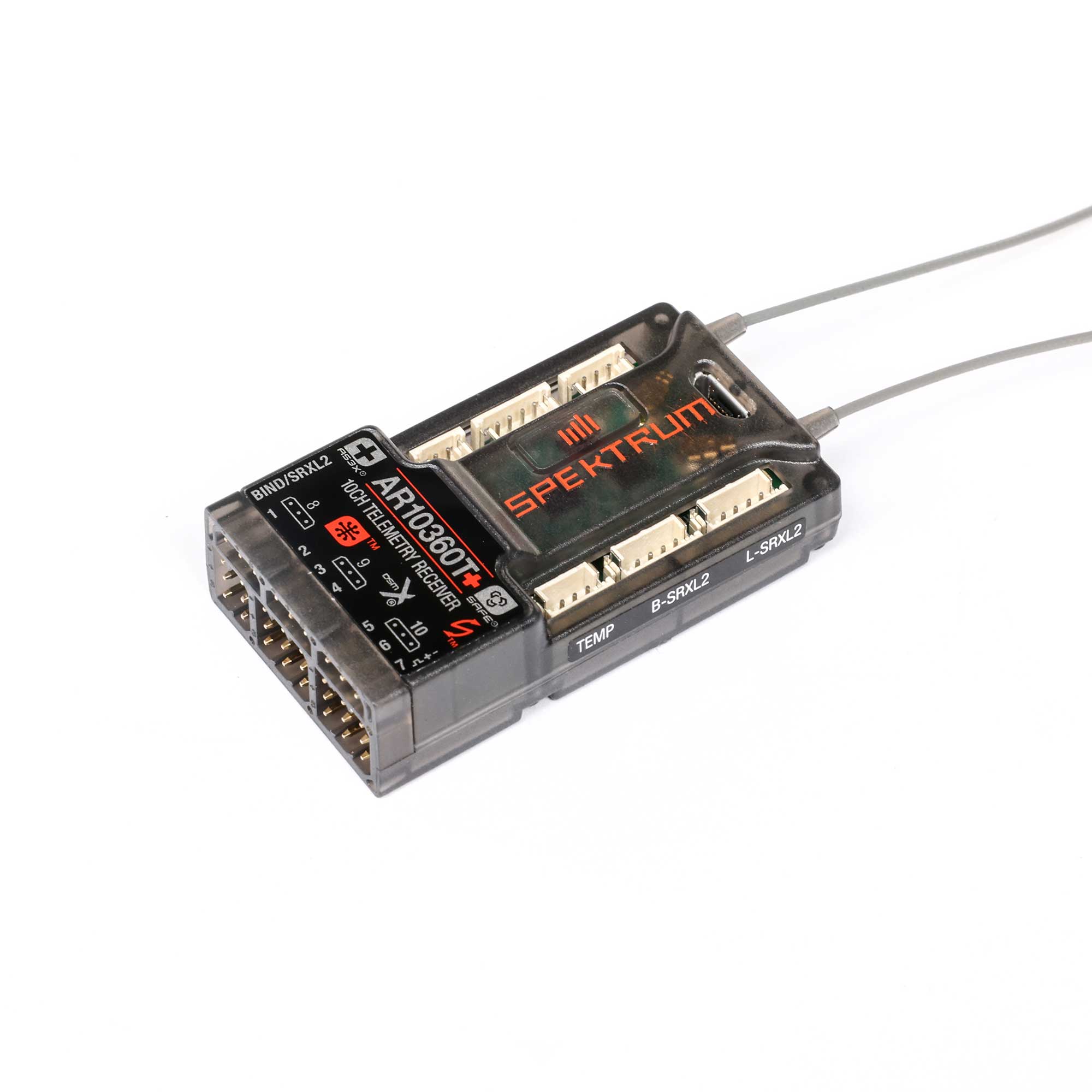 AR10360T+ DSMX 10-Channel AS3X+ & SAFE Telemetry Receiver | Spektrum