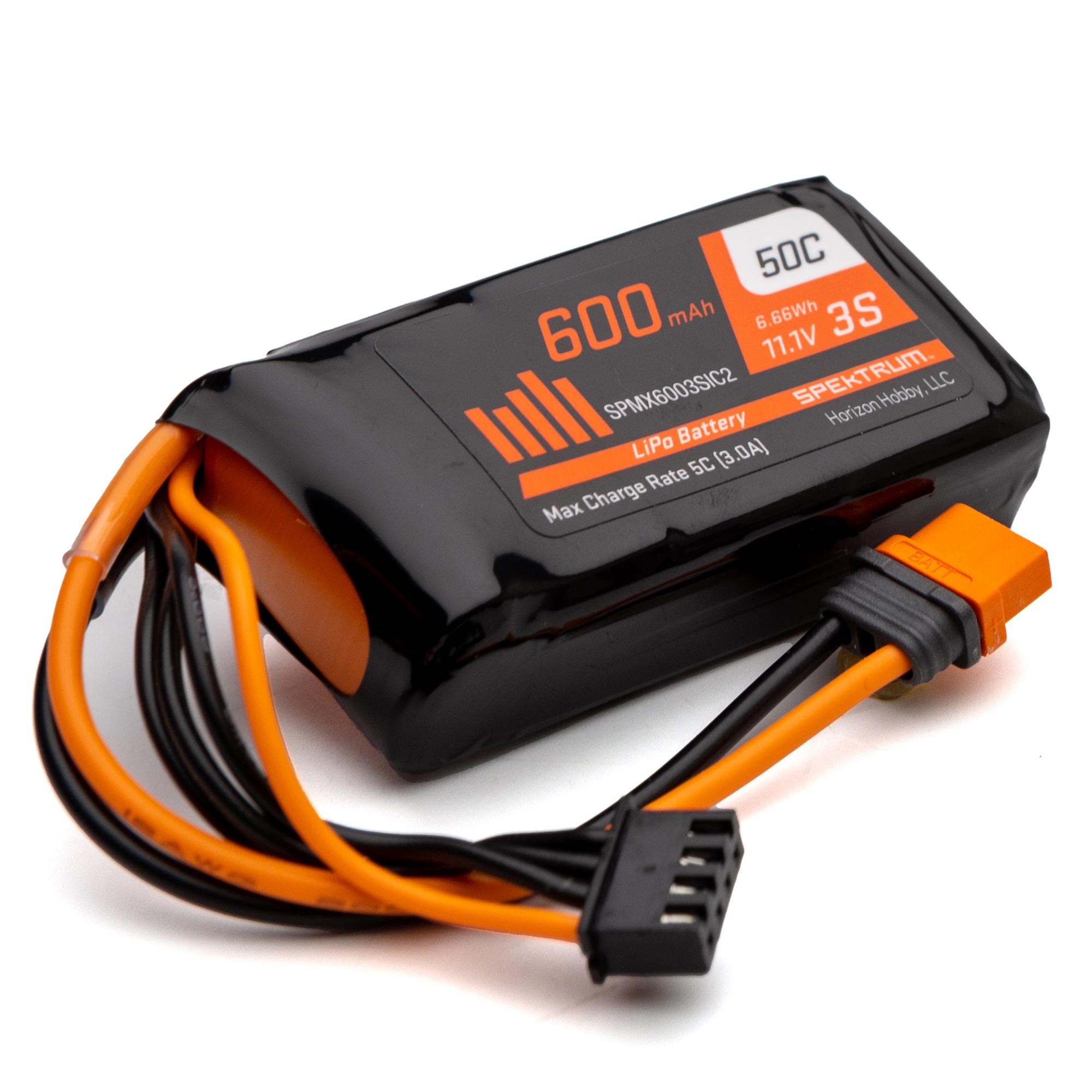 1600mah 3s 50 c lipo battery Spektrum 11.1V 600mAh 50C Battery: IC2 Addiction