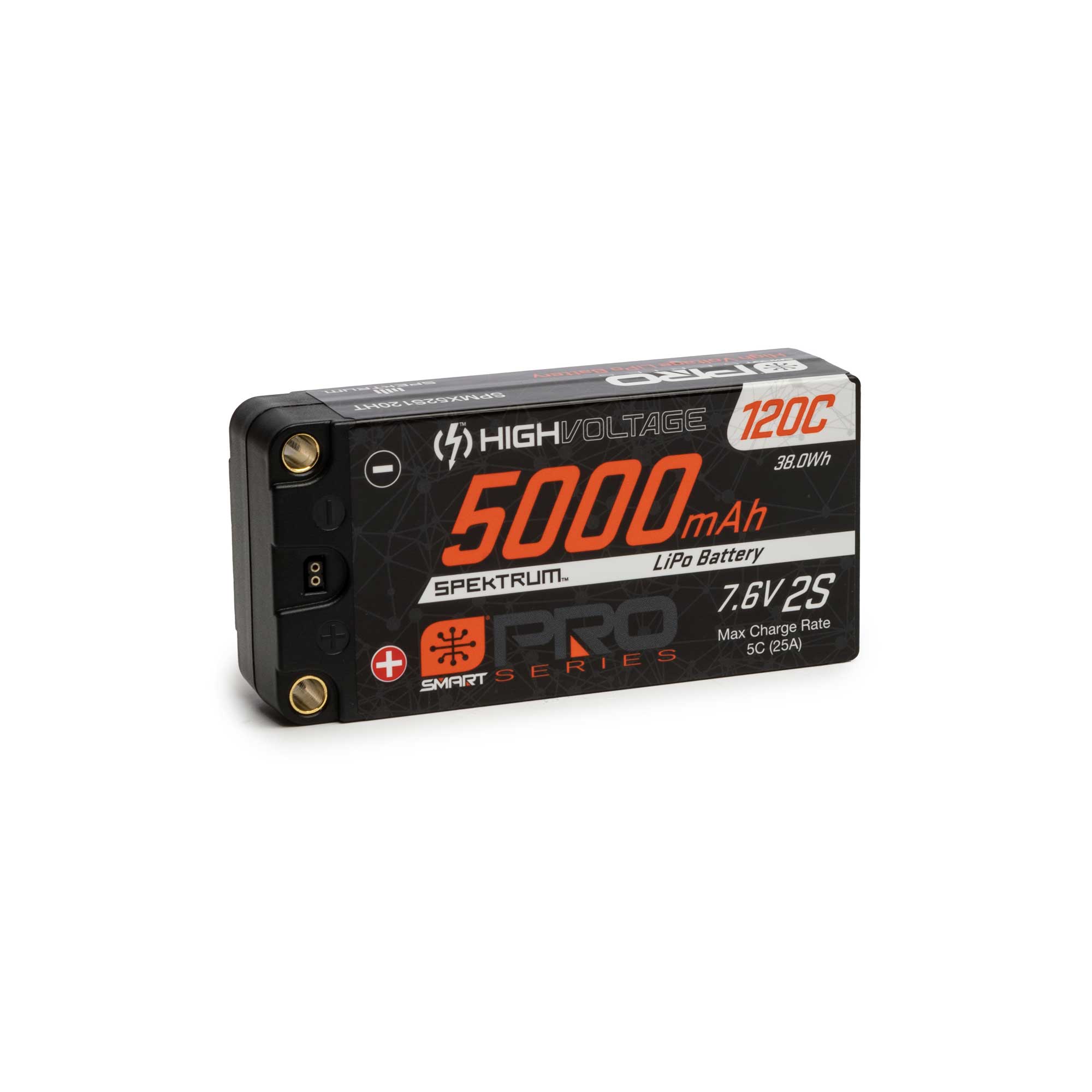 7.6V 5000mAh 2S 120C Smart Pro Race Shorty Hardcase LiHV Battery