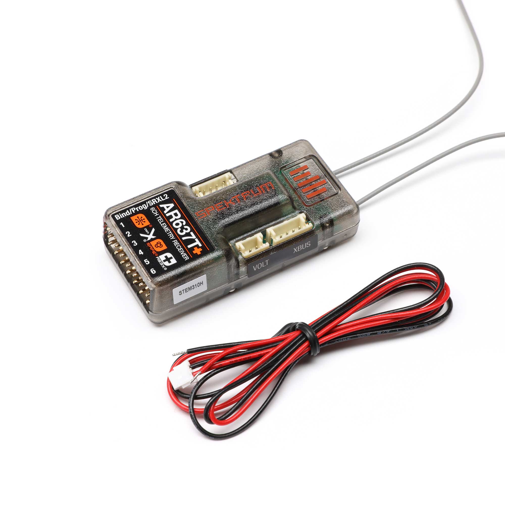 AR637T+ DSMX 6-Channel AS3X+ & SAFE Telemetry Receiver | Spektrum
